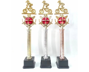 Vente chaude Cyclisme En Plastique Fabrication De Trophée Statue Conception Personnalisé En Plastique Trophée Tasse <span class=keywords><strong>Prix</strong></span> Bon OEM ODM Sport Cyclisme Trophée - Product Image 2