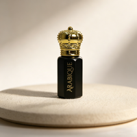 Vente en gros de flacons en verre noir personnalisés avec logo, 3 ml, 6 ml, 12 ml, pour huile de parfum arabe Oud Musk, flacon à bille avec pochette en velours