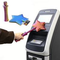 Porte-cartes de crédit Baguette Magique imprimé en 3D, Baguette Magique de Paiement sans Contact, Baguette Magique Étoile imprimée en 3D pour Paiement sans Contact
