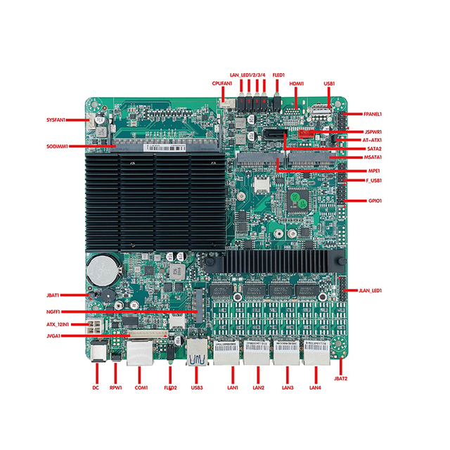 Gemini Lake-R Net Security ITX Motherboard J4125 1 DDR4 16G VGA HDM1 Display Win10/Linux/ROS/Ai Fast 64Mb Flash ROM Single SATA