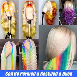 613 faisceau de tissage de cheveux humains brésiliens avec os frontal extensions de cheveux humains droits 100% faisceaux de cheveux blonds 613 naturels - Product Image 3