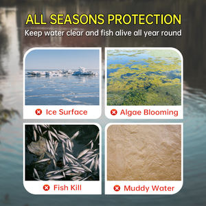 Солнечный аэратор HCEM DC24V, безмасляный компрессор 150 Вт, кислородный насос <span class=keywords><strong>2</strong></span> бар, портативный, с воздушным охлаждением, для прудов с рыбой - Product Image 3