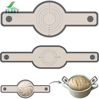Tapis de cuisson en silicone pour cocotte hollandaise - Lot de 2, poignée longue, résistant à la chaleur 500F/260C, antistatique, antiadhésif, compatible lave-vaisselle LFGB
