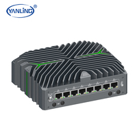 Precio de fábrica Core Ultra 5/7 12th Nas case Mini Pc Octa 2,5G DDR5 LAN M.2 Slot TPM2.0 Fanless Mini Pc para AI Firewall VPN Server