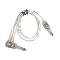 Ücretsiz örnek şeffaf fiş 6.35mm erkek 6.35mm erkek TRS Stereo ses kablosu için PC bilgisayar amplifikatör mikser kablosu