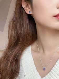 Boucles d'oreilles pour femme en argent S925 <span class=keywords><strong>Pan</strong></span> Family, nœud rose, Mickey et Minnie, petites et haut de gamme - Product Image 2