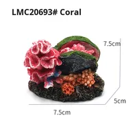 BABONEY petite résine de corail artificielle écologique pour Aquarium aménagement paysager récif rocaille cachette maison réservoir d'eau salée décor