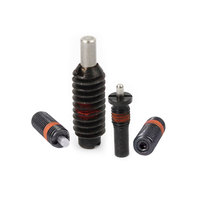 Fabricant de goupilles à ressort personnalisées, goupilles à ressort à tête sphérique à long bec, goupilles à ressort en acier oxydé noir avec verrouillage