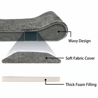 Coussin pour chien et chat de qualité supérieure, confortable, en mousse haute résilience, coton, lavable en machine, chaud, doux, enveloppant, type donut, luxueux