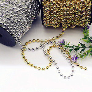 Hot Bán 8Mm 10Mm Vàng Bạc Chuỗi Hạt Handmade Tự Làm Bánh Cưới Giả Chuỗi Ngọc Trai Trang Trí Phụ Kiện Bánh Công Cụ - Product Image 5