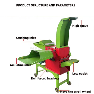 Diesel Gasoline engine dual <strong>functional</strong> agriculture machinery cutter feed <strong>processing</strong> machines crusher for grain home - Product Image 2