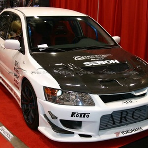 ฝากระโปรงคาร์บอนไฟเบอร์ทรง C สำหรับรถยนต์มิตซูบิชิ แลนเซอร์ อีโวลูชั่น EVO 8 9 ปี 2003-2005 OLOTDI - Product Image 2