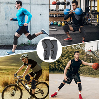 Genouillère de sport multifonction avec coudières de protection en Spandex et Nylon, fermeture sans couture pour le soulagement de l'arthrite et la réduction de la douleur