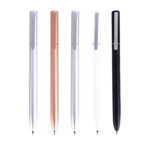 Sleek Minimalist Metal Ballpoint <b>Pen</b>, Rose Gold/Black/Silver Retractable <b>Pen</b>, Custom Logo Engraved Executive <b>Pen</b> for Office - Product Image 1