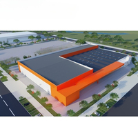 Estructura de Acero Moderna y Ligera para Construcción, Panel AAC/ALC Ignífugo, Material de Pared de Hormigón Celular
