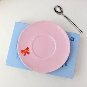 Cadeaux créatifs, tasses à café en céramique peintes à la main en forme d'arbre de Noël, rose, mignonnes, de haute qualité, avec soucoupe - Product Image 5