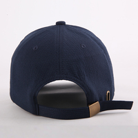 Casquette de sport personnalisée avec logo, texture nid d'abeille respirante, broderie 3D, casquette de golf structurée à 5 panneaux