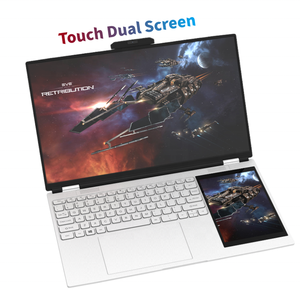 Marca nueva 15,6 pulgadas 180 apertura Intel N100 tipo C Fhd pantalla táctil Quad Core doble pantalla táctil portátil - Product Image 1