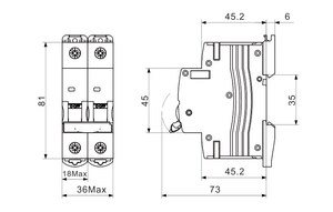 4P 40 ~ 63A ผลิตภัณฑ์ที่เกี่ยวข้องกับพลังงานแสงอาทิตย์ TMM7-63 - Product Image 2