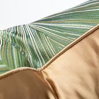 Taie d'oreiller verte moderne simple de luxe avec passepoil maison canapé salon décor housse de coussin