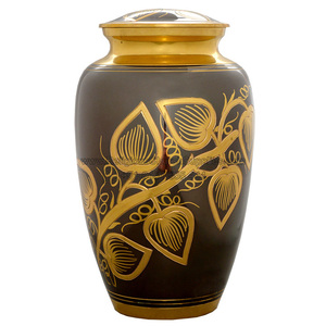 Brass Black Steel and Hand Engraved Urns - CRU-1058 - Product Image 2
