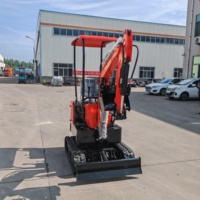 Mini-excavatrice sur chenilles ME12, moteur Koop, capacité de la benne de 0,03 m³, puissance de creusement élevée, plusieurs accessoires, garantie 1 an