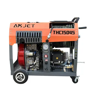 150bar-45LPM direct sales high-quality high-pressure sewer cleaning machine, solving pipeline stains and dirt