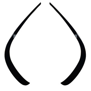 Mercedes-Benz E-Class Coupe C207 Front Bumper Canard Carbon Fiber Textured Piano Black ABS Wind Blade 2013-2016 AMG Line - Product Image 5