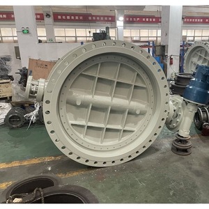 วาล์วผีเสื้อ D943P-10C DN1600 แบบสามแกนเอ็กเซนทริค ซีลแข็ง STL แบบเชื่อมต่อแบบโอเวอร์เลย์ สำหรับงานน้ำ - Product Image 4