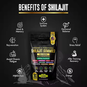 مصنع تصنيع المعدات الأصلية ODM بيع بالجملة لبان شيلاجيت هيمالايا النقي إزالة السموم المناعي دعم معرفي ذكر خالي من السكر - Product Image 4