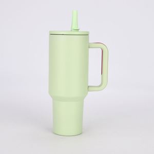 40oz H5.0 Handle <b>Car</b> Travel Tumbler Vacuum <b>Mug</b> Lid Straw Non-Slip Base ODM Custom Color - Product Image 2