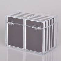 Boîte de rangement pour extensions de cils en plastique blanc à 10 couches, avec aimants, organisateur d'affichage, boîte à cils