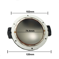 Haute Performance 75mm 3 "bobine vocale Tweeter diaphragme HF Compression pilotes diaphragme de remplacement