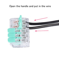 Connecteur de fil enfichable rapide OJ-265 bornier à ressort 5P pour la connexion de câble électrique