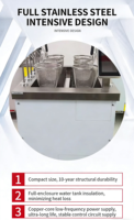 Machine à Cuisiner les Nouilles Commerciale Intelligente en Acier Inoxydable avec Écran Tactile Numérique, Nettoyage Facile, Four à Levage Entièrement Automatique
