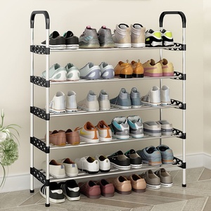 Modern Multi-Layer <strong>Shoe</strong> Rack Dust-Proof <strong>Small</strong> Household <strong>Storage</strong> with Door Simple Design for Bedroom - Product Image 6