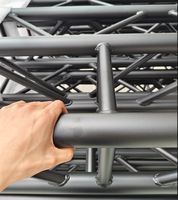 Structure modulaire carrée pliable en alliage d'aluminium 29 x 29 cm avec connexion par goupilles pour événements et concerts