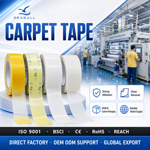 Cinta Antideslizante para Alfombras Seagull, Cinta de Seguridad de Doble Cara con Fuerte Agarre para Alfombras de Hogar <span class=keywords><strong>y</strong></span> Oficina, para Fijación de Alfombras <span class=keywords><strong>y</strong></span> Protección Antideslizante - Product Image 1