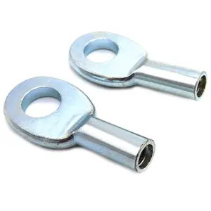 Tube crimp cable lug for pull out cable end terminal steel swaged eye terminal steel cable lug