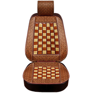 Coussin de siège en bambou rafraîchissant et respirant pour voiture, camion, conducteur, passager, avec support lombaire plat - Product Image 5