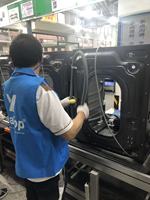 Lave-linge à chargement frontal 9 kg avec logo personnalisé, entièrement automatique, à économie d'énergie, avec plusieurs programmes pour hôtel