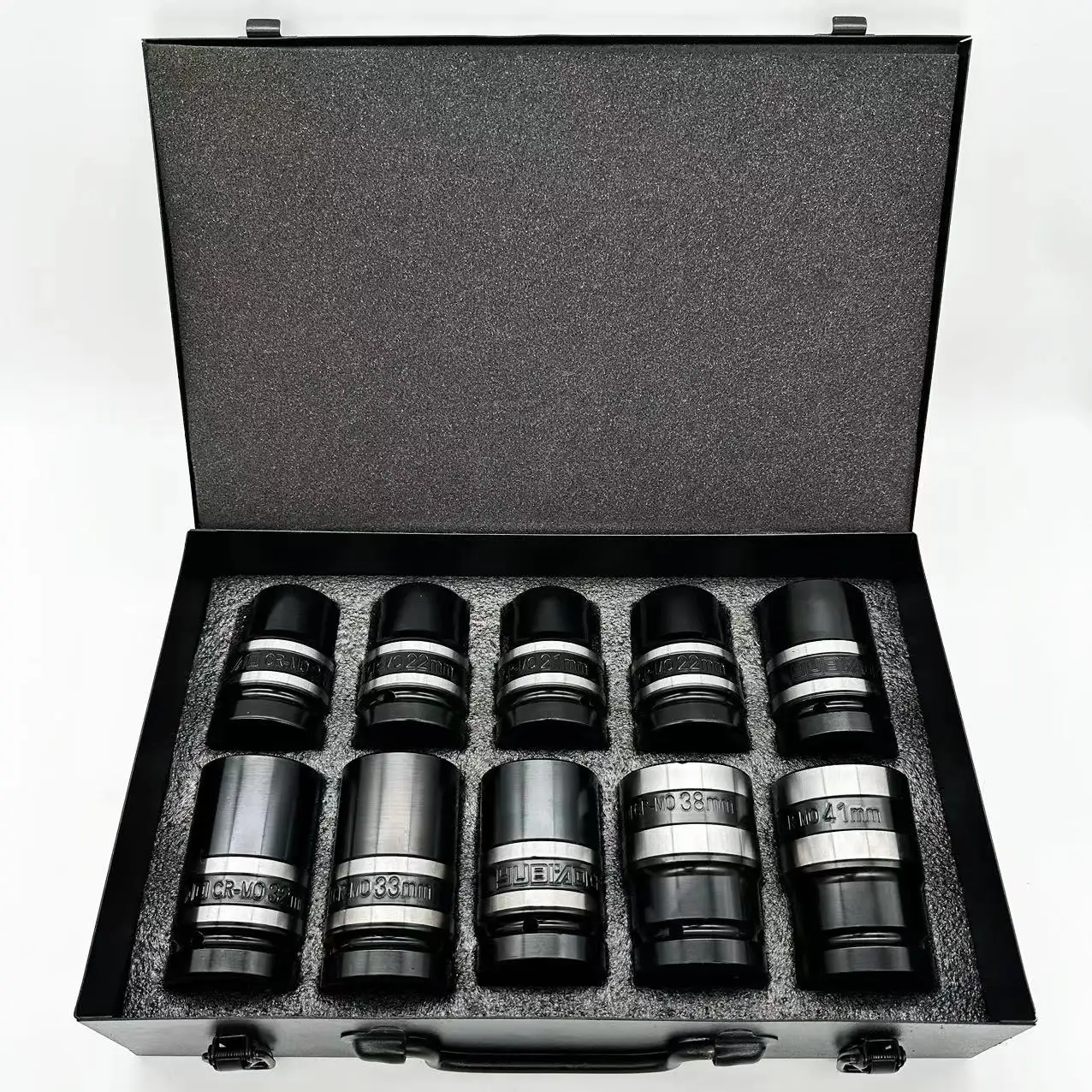 One piece for delivery high-end 10Pcs Tin box set 1" Cr-Mo impact wheel nut deep socket set