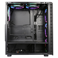 Boîtier PC en verre le plus populaire et abordable, boîtier d'ordinateur de jeu avec plus de 6 ventilateurs RGB