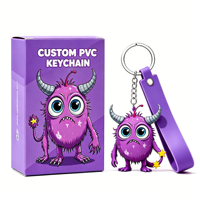 Porte-clés 3D en PVC personnalisable, figurine anime écologique, pendentif de sac mignon, idéal pour les cadeaux - Grande Vente