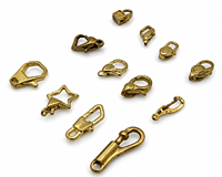 Fermoir Mousqueton Irrégulier en Laiton Moulé par Cire Perdusse OEM Personnalisé, Quincaillerie de Bijouterie, Attache pour Collier, Assemblage de Bijoux, Électroplaqué Personnalisé