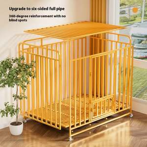Cage pour chien robuste et indestructible en métal à double porte avec roues, pour chiens de petite, moyenne et grande taille, vente en gros d'usine 2025 - Product Image 5