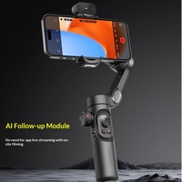 Aochuan Smart XE Stabilisateur de Smartphone 3 Axes Anti-tremblement avec Suivi Automatique IA et Télécommande Sans Fil pour Caméra Vidéo TikTok YouTube Live