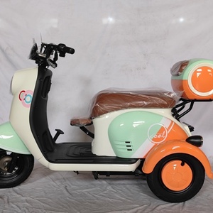 Tricycle électrique chinois en gros 600W 48V, vélo tandem à 3 roues pour personnes âgées, carrosserie ouverte, moteur sans balais, batterie au plomb-acide - Product Image 4