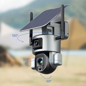 กล้องวงจรปิดไร้สายพลังงานแสงอาทิตย์ 8MP แบบหมุนได้ Niview เลนส์คู่ ซูม 10 เท่า ความละเอียด 4K สำหรับภายนอกอาคาร รองรับ WiFi กล้องรักษาความปลอดภัยพลังงานแสงอาทิตย์ - Product Image 4