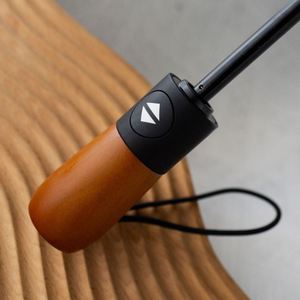 Paraguas Plegable Grande de Doble Uso para Hombre, con Mango de Madera, Estilo Caballero, Automático, Resistente al Viento - Product Image 4